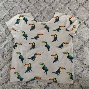 Toucan Graphic Crop Top Forever 21